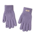 thumbnail image 2 of Yanyanz Winter Gloves,Gloves Women'S Winter Padded Outdoor Cycling Car Cold Non Slip Screen Driving To Keep Warm Thermal Gloves Women Gloves for Cold Weather Clearance Purple One Size, 2 of 6