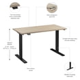 thumbnail image 6 of Move 60 Series 48W Adjustable Standing Desk in Natural Elm - Engineered Wood, 6 of 7