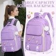 thumbnail image 2 of DAKIMOE Kids Backpack School Backpacks for College Cute Girl Middle High School Bookbag Large Capacity Lightweight Waterproof Daypack for Teens Students, 2 of 8