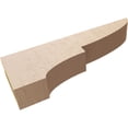 thumbnail image 6 of 3"W x 18"D x 6"H Thin Ridgewood Rough Cedar Woodgrain TimberThane Corbel, Primed Tan, 6 of 6
