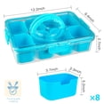 thumbnail image 3 of Caja portátil para aperitivos FEIOOD con soporte para comidas, 8 compartimentos, 3 of 7