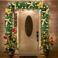 thumbnail image 2 of Clearance! Christmas Stairs Decoration Rattan Flowers Rattan Christmas Tree Festival Decorations Door Decoration, 2 of 4