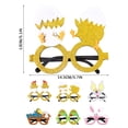 thumbnail image 3 of Less Than 5 Event & Party Easter Party Decorations Rabbit Decorations Children's Holiday Party Holiday Party Dress Up Photo Props Cartoon Egg Rabbit Glasses, 3 of 9