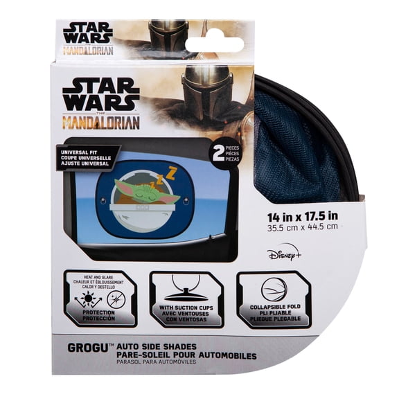 Plasticolor Star Wars The Child Universal Auto Side Window Sunshades, Blue, 3610, 2 Piece