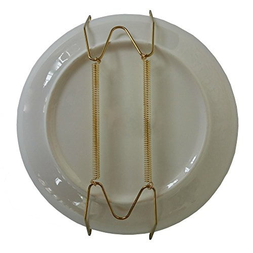 Decorative Plate Hangers Size 9/"-16/" Display Holder Brass Plated Invisible Wire