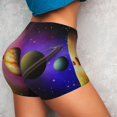 thumbnail image 4 of Lsque Planets And Stars Pattern High Waisted Biker Shorts for Women-Tummy Control Fitness Athletic Workout Running Yoga Gym Shorts,Moisture-Wicking-Small, 4 of 9