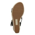 thumbnail image 2 of KENNETH COLE Womens Black T-Strap Moisture Wicking Breathable Ankle Strap Adjustable Strap Reaction Card Round Toe Wedge Buckle Espadrille Shoes 8.5, 2 of 5