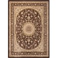 thumbnail image 2 of Sultan Medallion Brown Oriental 4 x 5 (3'11" x 5'3" ) Area Rug Persian Floral Formal Traditional Area Rug Easy Clean Stain Fade Resistant Shed Free Modern Classic Contemporary Thick Soft Plush Rug, 2 of 8