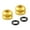 Color:gold, variant on Durability Aluminum Alloys Bike Valves Nuts Light weight Bicycles Valves Caps for Mountain and Road Bikes