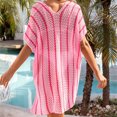thumbnail image 5 of Summer Clearance Sale! TMOYZQ Oversized Swimsuit Coverups for Women Crochet Knit Hollow Out V Neck Bathing Suit Coverups Summer Bikini Dress Beach Cover Ups for Swimwear, 5 of 9