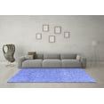 thumbnail image 3 of Ahgly Company Indoor Rectangle Abstract Blue Modern Area Rugs, 2' x 5', 3 of 4