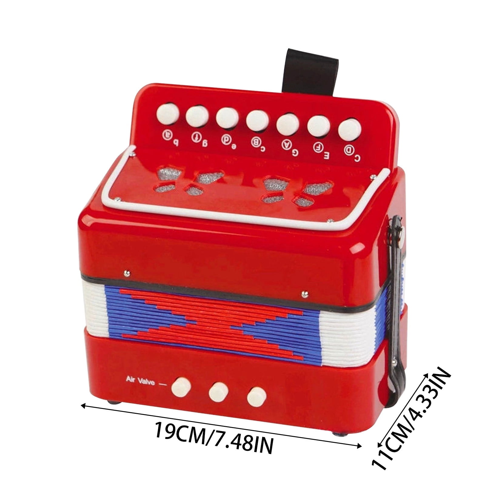 Xubinwww 7 Keys 2 Accordion For Children Adult Beginner Educational Small Instrument Early Pedagogy Piano Toy Toddler Pole Game for Kids 2 Years Old Toddler Climbing Alphabet Board Games for Kids
