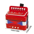 thumbnail image 3 of 7 Keys 2 Accordion For Children Adult Beginner Educational Small Instrument Early Pedagogy Piano Toy, 3 of 4