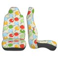 thumbnail image 3 of JUNZAN Colorful Ping Pong Rackets1 Print 2pcs Seat Covers,Universal Fit Sedans,Cars,Vans,SUV,Truck, 3 of 7