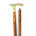 thumbnail image 2 of Maritime Treasuresr Brass Walking Cane Victorian Engraved Style Cane Walking Stick Brass Gold Handle Decorative Walking Stick, 2 of 3