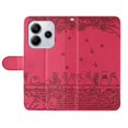 thumbnail image 4 of For Xiaomi Redmi Note 14 4G (163.25mm) Case with Wrist Strap Leather Phone Cover Wall Cats Pattern -, 4 of 5