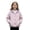 A-Pink, variant on Miaoju Boys Girls Windbreaker Hooded Jacket Lightweight Packable Rain Coat Soft-Fabric for Comfort, with Pockets, Elastic Cuffs, Black 9-10 Years