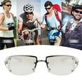 thumbnail image 5 of Gafas cuadradas sin marco retro, dulces y frescas, modernas, Y2K, para chica, hechas de metal, 5 of 5