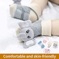 thumbnail image 3 of VONTER Cute 3D Cartoon Anti-Skid Baby Booties Sock Slipper Shoes Doll socks with bells (Set of 3), 3 of 5