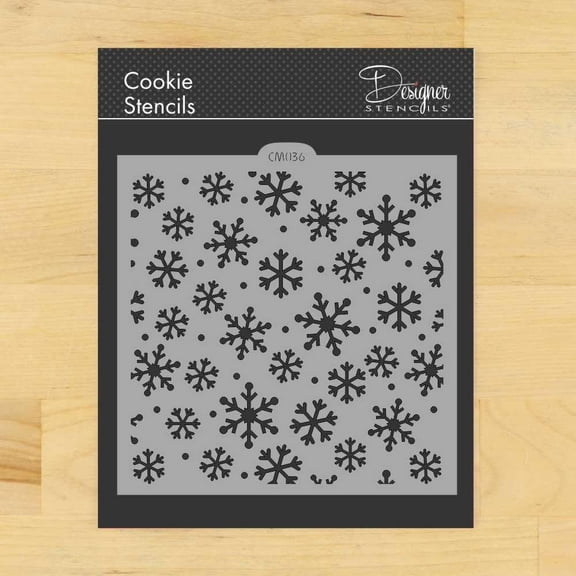 Snowflakes Cookie and Craft Stencil CM036 by Designer Stencils