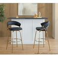 thumbnail image 3 of LumiSource Jie 30" Fixed-Height Barstool - Set of 2, 3 of 6
