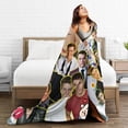 thumbnail image 6 of Blanket Matt Damon Soft and Comfortable Wool Fleece Throw Blankets for Sofa Office car Camping Yoga Travel Home Decoration Cozy Plush Beach Blanket Gift, 6 of 9