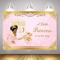 thumbnail image 4 of Royal Gold Princess Baby Shower Backdrop Pink Little Princess is On The Way Background Glitter Gold Princess Carriage Newborn Birthday Party Decorations Banner Photo Booth Props, 4 of 5