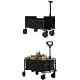thumbnail image 2 of 4-Wheel Foldable Garden Handcart | Heavy-Duty Cargo Transport w/ One-Hand Carry | Portable Foldable Design for Easy Storage, 2 of 8