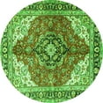 thumbnail image 1 of Ahgly Company Indoor Round Medallion Green Traditional Area Rugs, 7' Round, 1 of 1