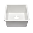 thumbnail image 2 of 16" x 18" Quartz Kitchen Sink, Single Bowl Sink, Drop-in Sink, Undermount Sink, Granite Kitchen Sink, Metallic White Kitchen Sink, Lexicon Platinum LP-1618-W-SO, 2 of 12