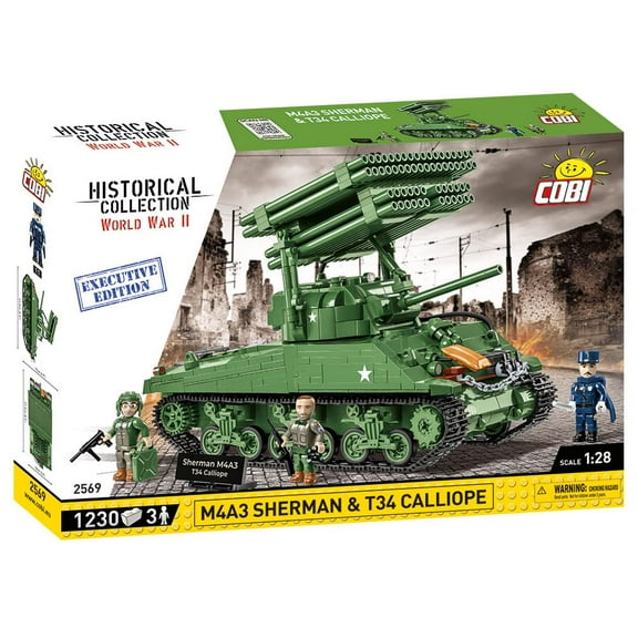 COBI-2569 COBI 1165 PCS HC WWII /2569/ M4A3 SHERMAN W/T34 CALLI- EXECUTIVE EDITION