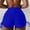 Blue, variant on Yuhangmm Women's Swim Shorts, Swim Pants for Women Plus Size Solid and Print High Waist Brazilian Bikini Bottoms Beachwear with Side Tie Thong Bathing Shorts Red S