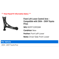 thumbnail image 2 of Front Left Lower Control Arm - Compatible with 2004 - 2009 Toyota Prius 2005 2006 2007 2008, 2 of 2