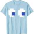 thumbnail image 1 of T-Shirt Rétro Costume Groupe Yeux de Fantôme de Jeu d'Arcade - Blanc - G, 1 of 4