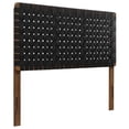 thumbnail image 2 of Sparta Weave Vegan Leather Full Headboard in Walnut Black, 2 of 8