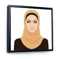 thumbnail image 3 of Designart 'Portrait of Muslim Girl In Traditional Hijab' Modern Framed Canvas Wall Art Print, 3 of 5
