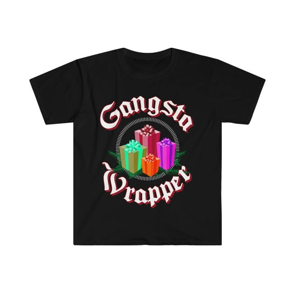 Gangsta Wrapper Unisex T-shirt S-3XL Funny Christmas Xmas Gift Wrapping