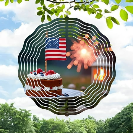 3D Metal Hanging Wind Chimes – Decorative Wind Spinners with Unique Wave Pattern Design for Yard and Garden Decor 3D Metal Hanging Wind Chimes – Decorative Wind Spinners with Unique Wave Pattern Design for Yard and Garden Decor