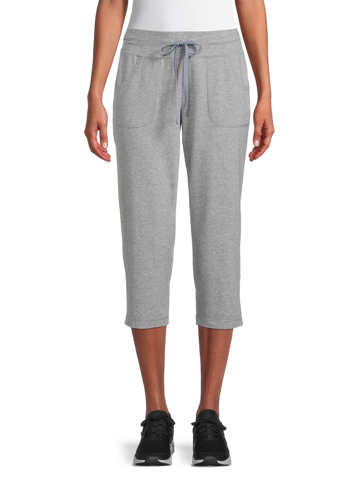 ladies grey capri pants