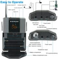 thumbnail image 4 of EXMAX EX-938 Wireless Headset Microphone Audio Tour Guide System for Church Translation Teaching Travel Simultaneous Interpretation (1 Transmitter 14 Receivers with Black Aluninum Storage Case), 4 of 8