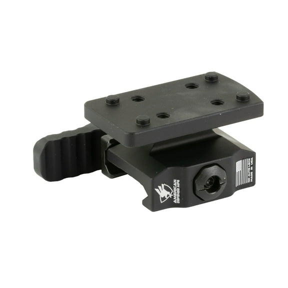 American Defense Manufacturing Aimpoint TR Lightweight T1/T2 COWITNESS Height Standart Lever Red Dot Mount, Black