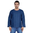 thumbnail image 1 of Atasi Kurta à Manches Longues pour Hommes en Coton Slub Uni à Col Rond Chemise Ethnique-5588, 1 of 7