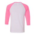thumbnail image 3 of BELLA + CANVAS Unisex Three-Quarter Sleeve Baseball Tee Size up to 2XL, 3 of 5