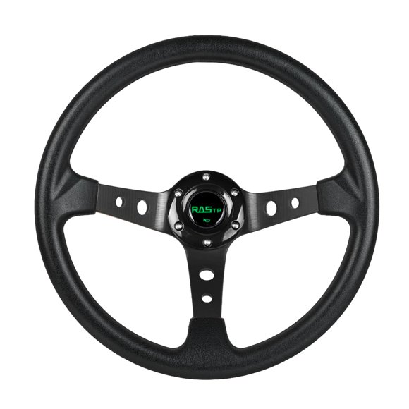 Volante RASTP Universal Racing de 13.8 pulgadas/350 mm, piel de vinilo