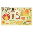 thumbnail image 3 of MYPOP Thanksgiving Pumpkin Grape Tablecloth Set 60x104 Inches - Autumn Harvest Fruit Tablecover Desk Table Cloth Cover for Party Decor, 3 of 6