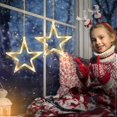 thumbnail image 3 of Jsdoin LED Christmas Window Light 2pc Stars, Twinkle Christmas Curtain Light Timer, Hanging Lights for Party Shop Window Xmas Decoration(Warm Light), 3 of 5