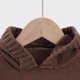 thumbnail image 3 of Blusa con capucha de manga larga para niños, suéter de color liso con gorro, suéter de punto, top informal con capucha para niños y niñas, top de poliéster para niñas, 3 of 5
