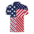 thumbnail image 6 of American Flag Shirt Mens Mens Independence Day Shirt Red White and Blue Shirt 4th of July Shirts Mens Mens Memorial Day Shirt Men's Summer Button Printed Short Sleeved Lapel Top, 6 of 7