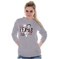 thumbnail image 5 of Retro Betty Boop Texas State Outline Women's Long Sleeve T Shirt Brisco Brands S, 5 of 6