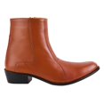 thumbnail image 5 of LIBERTYZENO Mens Genuine Leather Ankle Boots Side Zipper Mens Dress Boots, Tan, 7, 5 of 8